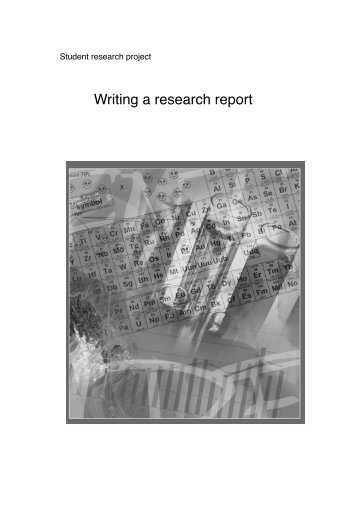Writing a research report