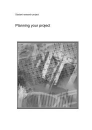 Planning your project