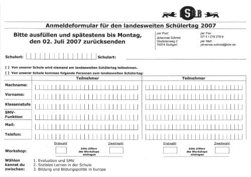 Zukunft gestalten - Landesschülerbeirat