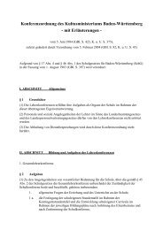 Konferenzordnung des Kultusministeriums Baden-Württemberg