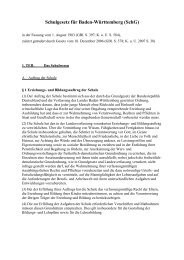 Schulgesetz für Baden-Württemberg (SchG) - Landesschülerbeirat