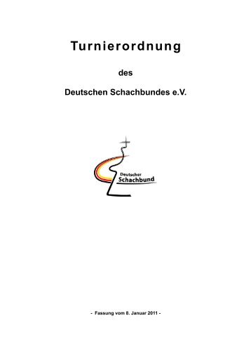 DSB-Turnierordnung - Badischer Schachverband eV
