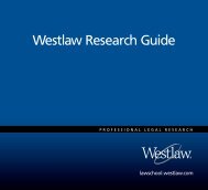 Westlaw Research Guide