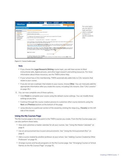 ADMINISTRATOR'S GUIDE TO TWEN - Westlaw