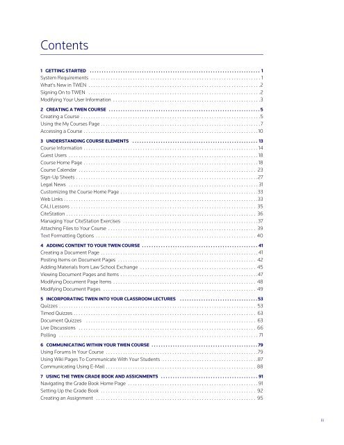 ADMINISTRATOR'S GUIDE TO TWEN - Westlaw