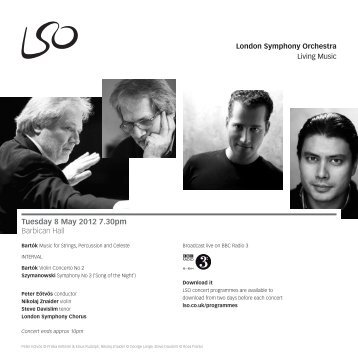 8 May programme PDF - London Symphony Orchestra