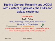 Testing General Relativity and LCDM with clusters of galaxies, the ...