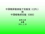 中国锦屏极深地下实验室（CJPL） 和中国暗物质实验(CDEX)