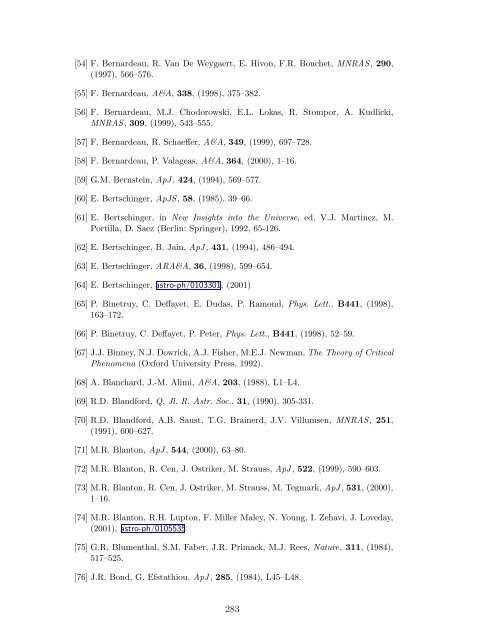 Large-Scale Structure of the Universe and Cosmological ...