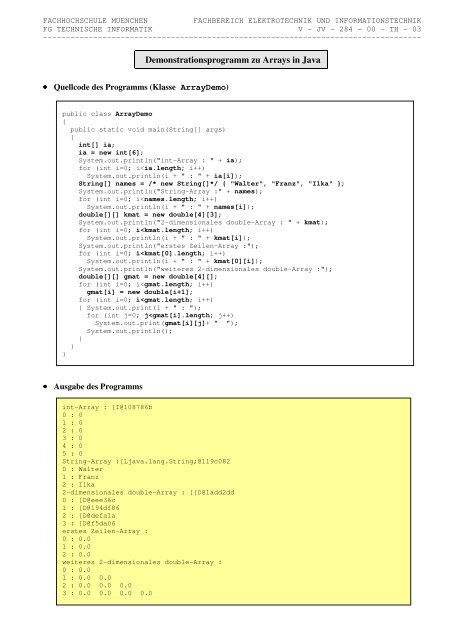 Programmieren in Java - LSW