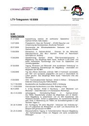 LTV-Telegramm 10/2009 - Tourismusverband Sachsen-Anhalt