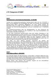 LTV-Telegramm 07/2007 - Tourismusverband Sachsen-Anhalt