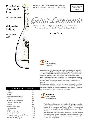 Geluit-Luthinerie - Belgian Lute Academy