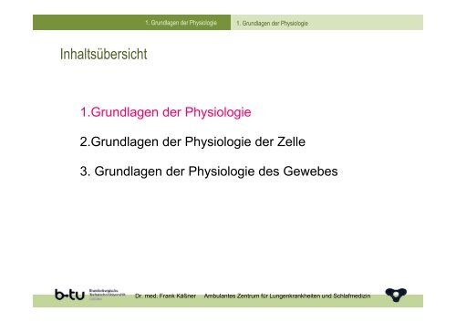 Anatomie VL 02 Grundlagen Physiologie - Ambulantes Zentrum für ...