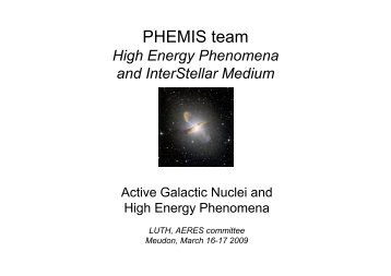 PHEMIS team - LUTh
