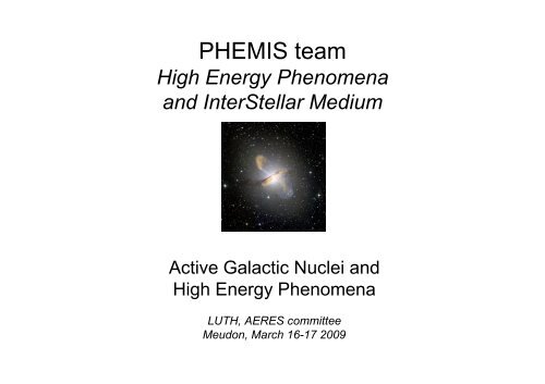 PHEMIS team - LUTh