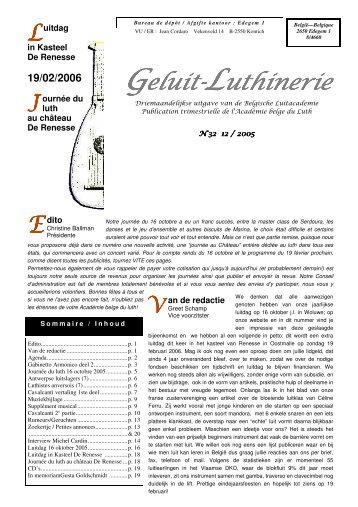 Gelu it-Lu th in erie - Belgian Lute Academy
