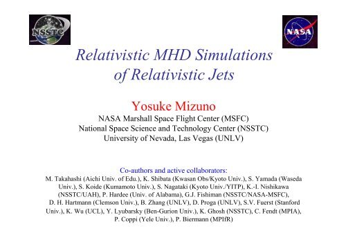 Relativistic MHD Simulations of Relativistic Jets - LUTH