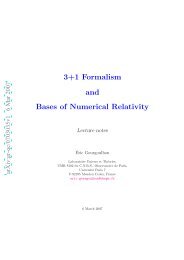 3+1 formalism and bases of numerical relativity - LUTh ...