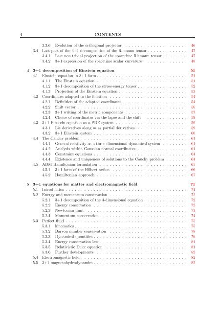 3+1 formalism and bases of numerical relativity - LUTh ...