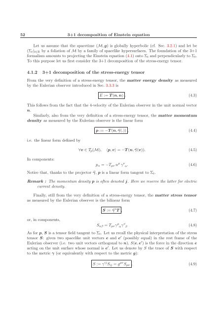 3+1 formalism and bases of numerical relativity - LUTh ...