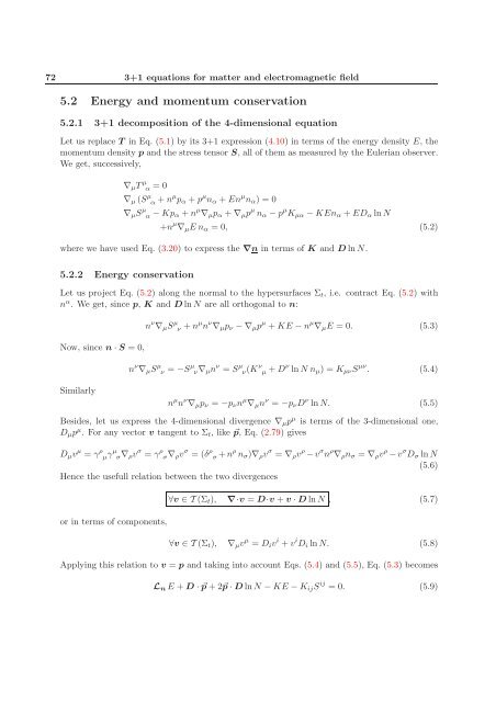 3+1 formalism and bases of numerical relativity - LUTh ...