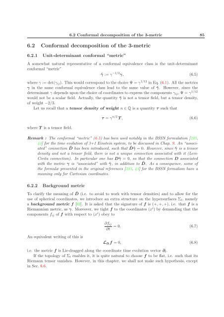 3+1 formalism and bases of numerical relativity - LUTh ...
