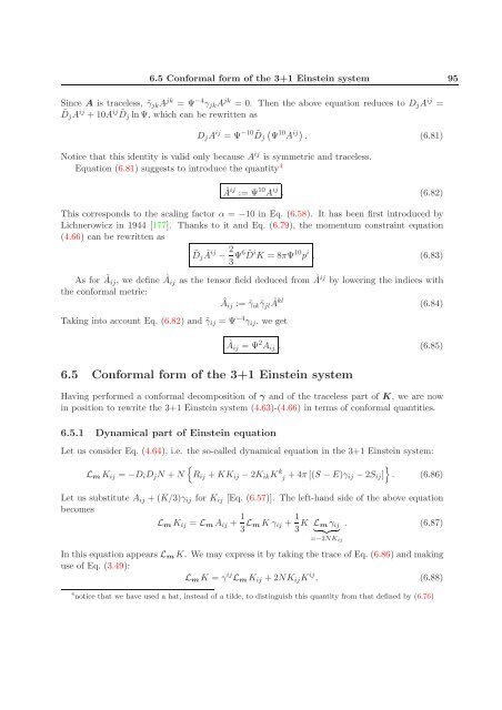 3+1 formalism and bases of numerical relativity - LUTh ...