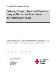 Notfalldarstellung - Deutsches Rotes Kreuz