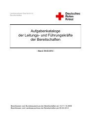 1. Aufgabenkataloge der Leitungs - Landesverband Saarland - DRK