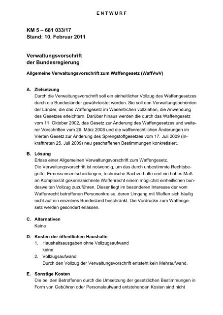 Waffengesetz - KV Lauenburg