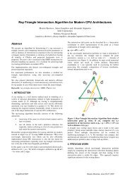 Ray-Triangle Intersection Algorithm for Modern CPU Architectures