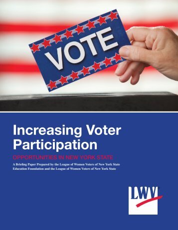 Increasing Voter Participation - League of Women Voters of New ...