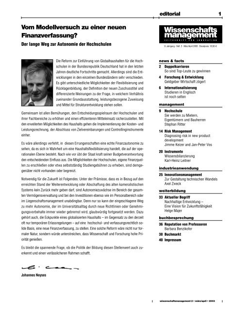 Heft 2/2003 - Lemmens Medien GmbH