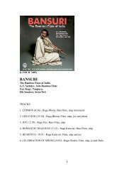 7405 BANSURI - THE BAMBOO FLUTE OF INDIA BY SACHDEV