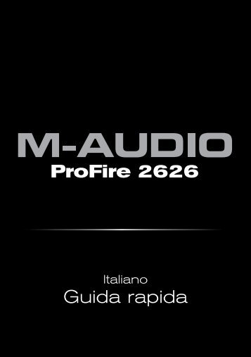 Guida rapida | ProFire 2626 - M-Audio