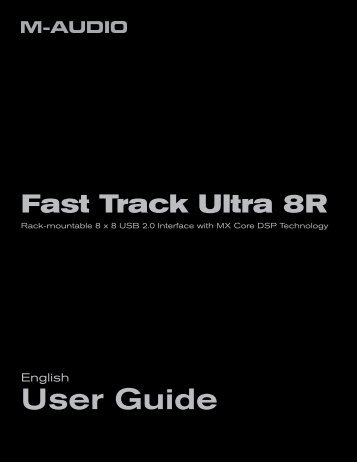 Fast Track Ultra 8R | User Guide - M-Audio