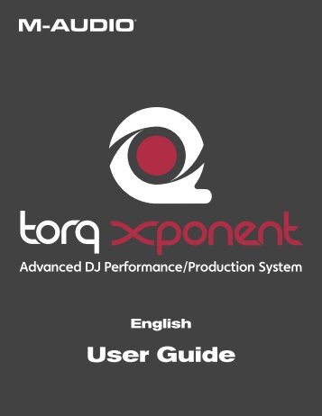User Guide | Torq Xponent - American Musical Supply