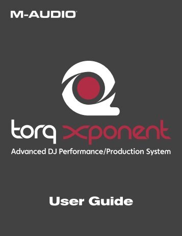 Torq Xponent User Guide - M-Audio