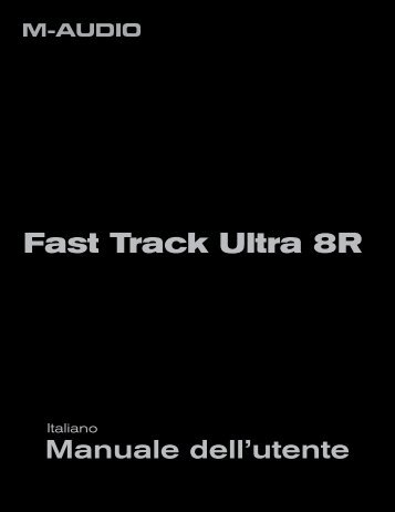 Fast Track Ultra 8R | Manuale dell'utente - M-Audio