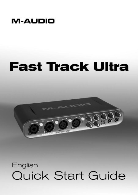 Quick Start Guide • Fast Track Ultra - M-Audio