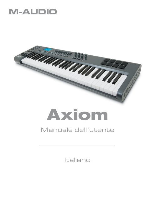 Manuale dell'utente della serie Axiom - M-Audio