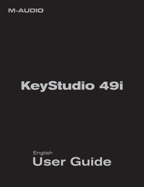 User Guide | KeyStudio 49i - M-Audio