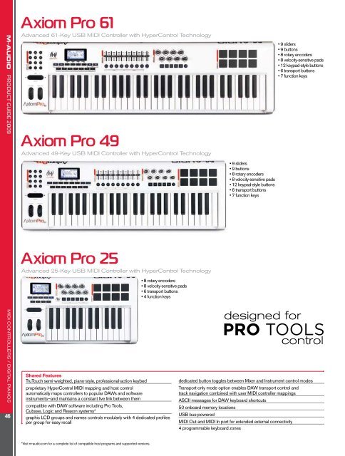 product guide - M-Audio