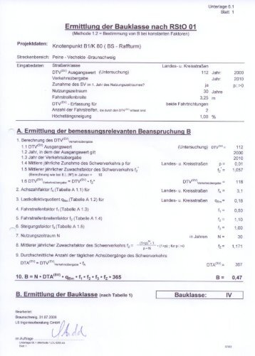 6.1 - Ermittlung der Bauklasse - Braunschweig