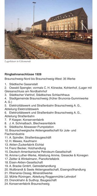 Faltblatt Ringgleis - Braunschweig - Stadt Braunschweig