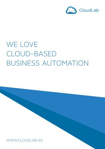 WE LOVE CLOUD BASED BUSINESS AUTOMATION