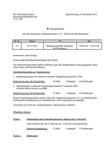 Der Oberbürgermeister - Braunschweig - Stadt Braunschweig