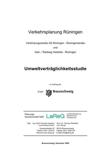 Umweltverträglichkeitsstudie - Braunschweig - Stadt Braunschweig