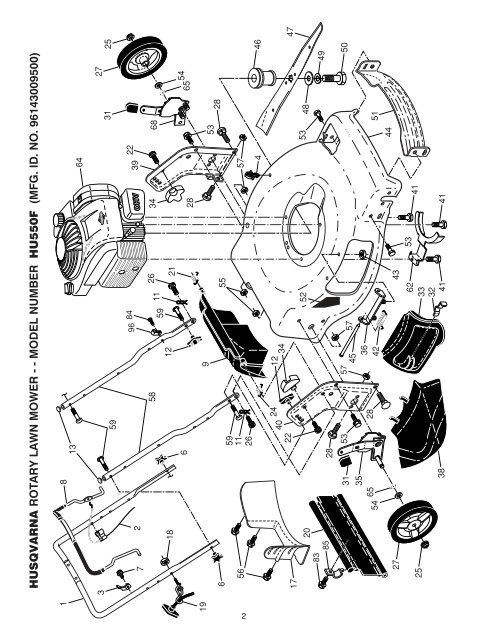 IPL, HUSQVARNA, HU550F, 96143009500, 2013-02, LAWN MOWER